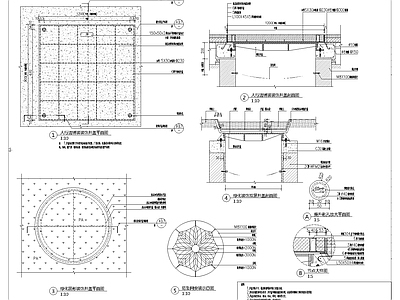 装饰井盖标准做法 施工图