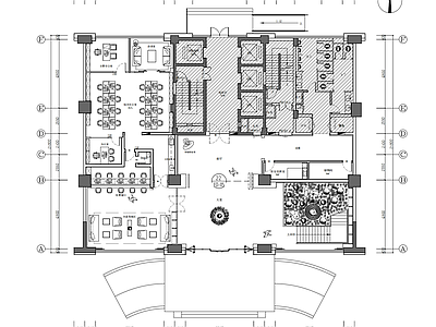 1500㎡两层办公空间详图 施工图