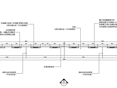 多种规格室内展示柜 施工图 柜类