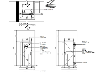 通用库房门 施工图 通用节点
