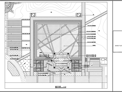 欧式园林活动小广场节点做法详图 施工图