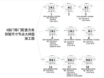 移门配置 施工图 通用节点