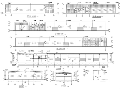 汽车维修车间建筑 施工图 建筑通用节点