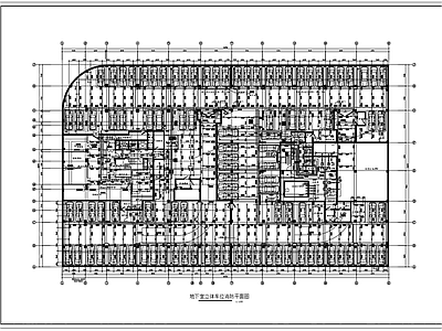 地下室停车库消防喷淋布置图 施工图 建筑通用节点