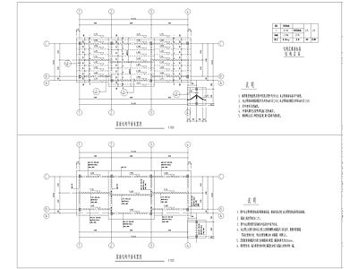 中式仿古街区建筑结构设计 施工图