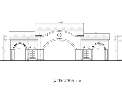 大门图纸 施工图