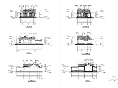 10套新中式古典名宿建筑 施工图