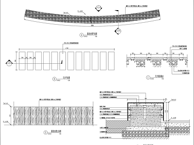 休闲广场区域景观详图 施工图