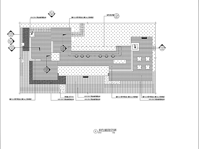 休闲广场区域 施工图 景观小品