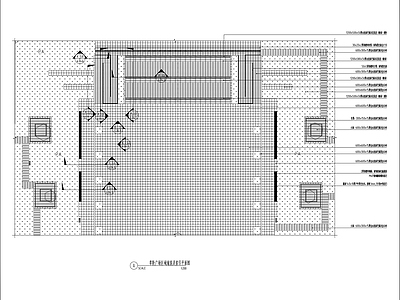 草阶广场景观平面详图 施工图