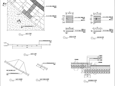 路沿石安装及市政开口节点 施工图 景观小品