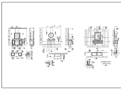 卧室梳妆台详图 施工图 家具节点