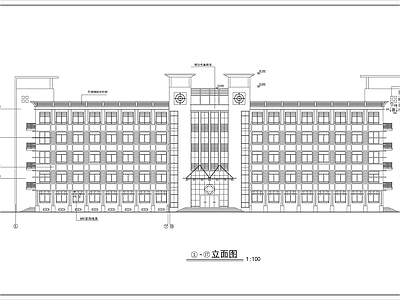 中学综合实验楼建筑 施工图