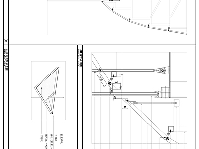 三角板幕墙节点 施工图 节点