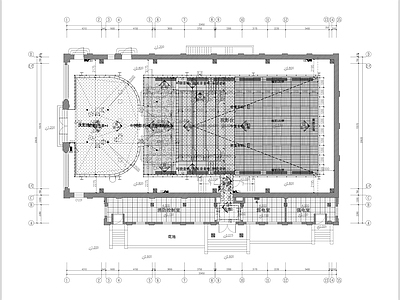 山东烟台芝罘新中国影院建筑 施工图