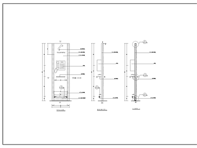 街边电话亭设计节点图 施工图 建筑通用节点