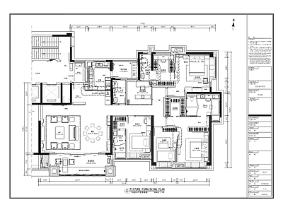 广州住宅230平方中式大平层 施工图