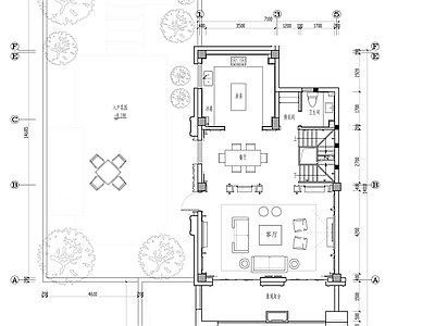 现代别墅空间室内 效果图 施工图