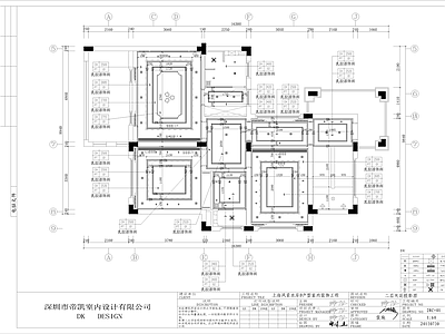 欧式家装别墅平层室内 施工图