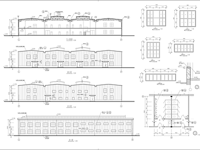 钢结构厨柜厂车间建筑节点 施工图 节点