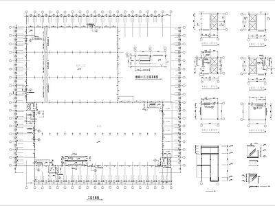 大型轻钢结构厂房建筑 施工图 节点