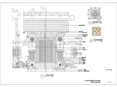 门亭详图 施工图