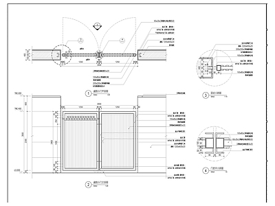 小门节点 施工图