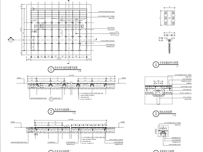 竹木平台标准大样做法详图 施工图