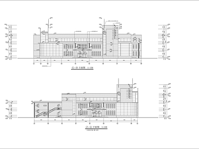 学校食堂建筑 施工图