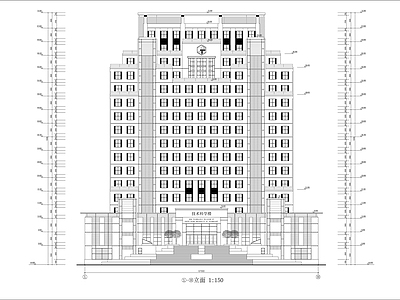 大学技术科学楼建筑 施工图