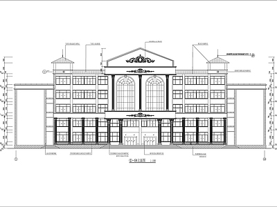 卫生学校实验楼建筑 施工图