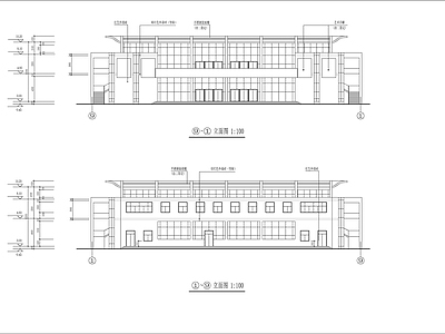 学院食堂建筑 施工图