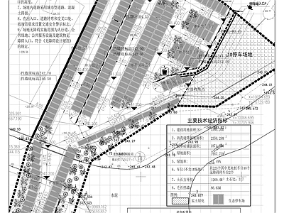 道路标准及停车场详图 施工图