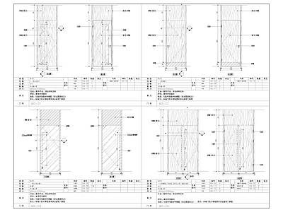 木门 地弹 隔音 铝板节点 施工图 通用节点