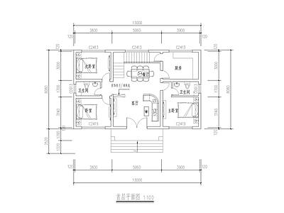 简欧别墅建筑 施工图