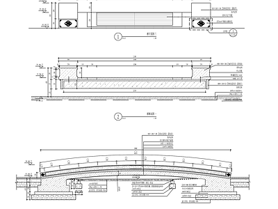 新中式景观桥详图 施工图 效果图