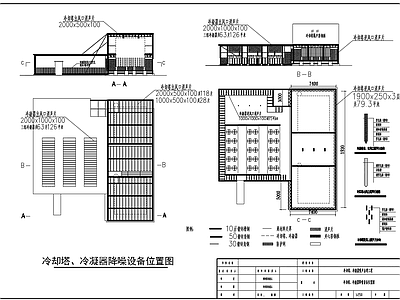 冷却塔冷凝器隔音降噪设备节点 施工图