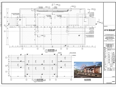 中式戏台建筑 施工图