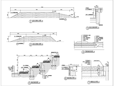 挡墙坐凳大样 施工图