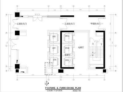 一层电梯厅室内 施工图