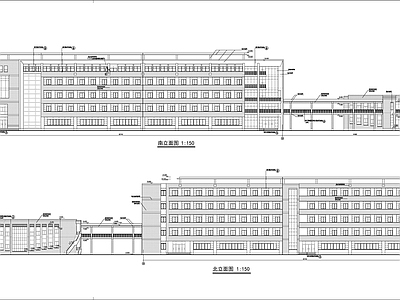 教学楼平立剖 施工图