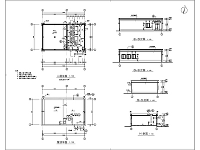 消防水池及水泵房建筑 施工图