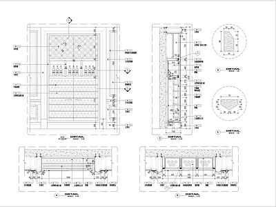 红酒柜节点 施工图 柜类