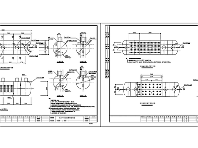 25立方一体化玻璃钢处理池 施工图