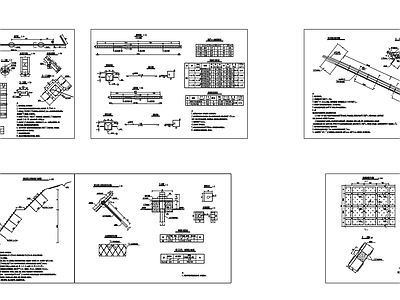 锚杆 锚索 框架挂网植草防护边坡节点 施工图