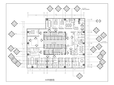 中鹏集团办公室改造室内 施工图