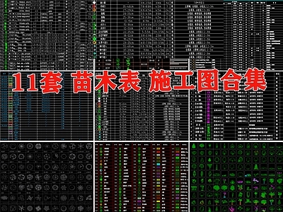 园林景观绿化苗木表规格南方北方植物配置植物图库