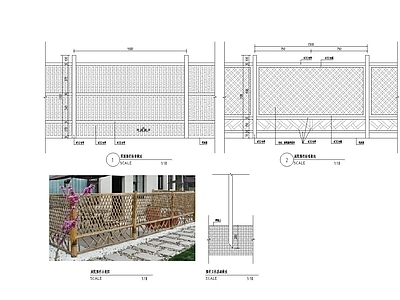 标准围栏节点 施工图