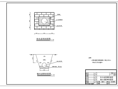 山区小塘坝涵洞节点 施工图