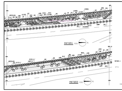 西侧辅路绿化 施工图